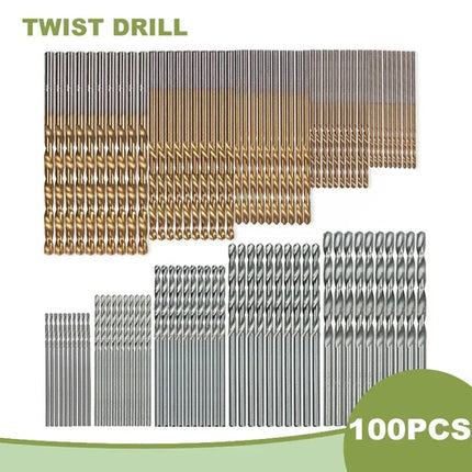 100pc Twist Drill 1-3mm Hand Electric Drill DIY Woodwork Drill