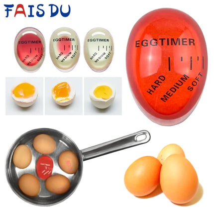 FAIS DU Egg Timer Kitchen Electronic Gadget Color Egg Cooking Changing