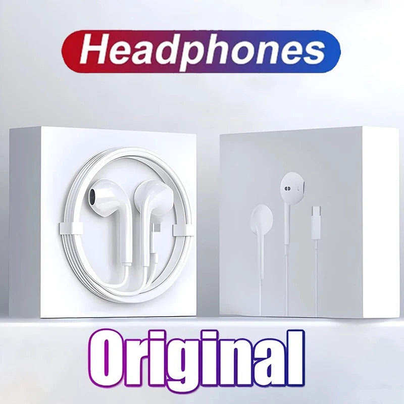 #Wired Headphones In Ear Tpye-c 3.5mm Headset Wired Earphones with