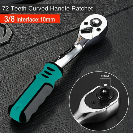 72 Teeth Ratcheting Socket Wrench Car Repair Socket Wrench Set Diy