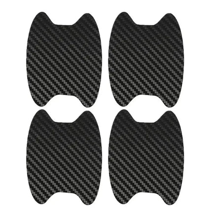 4Pcs Auto Door Sticker Carbon Fiber Scratches Resistant Cover Car