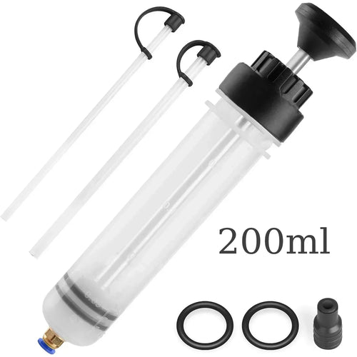 Manual automotive engine oil pump, syringe type, suitable for