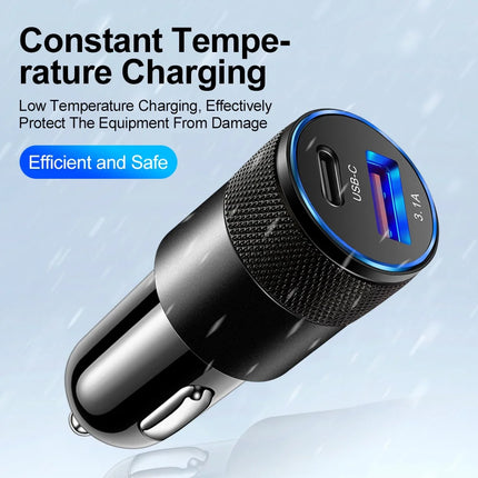 66W USB Car Charger Type C Fast Charging Phone Adapter For Xiaomi