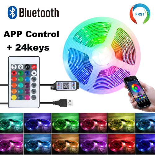 Color RGB 5050 LED Strip Bluetooth Tape Decor for Room LED 10m 15m 20m