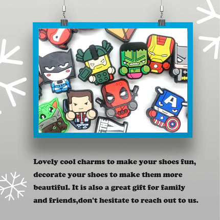 Random 10/20/30Pcs Hot Toys Series Shoe Charms For Clogs,PVC Shoe DIY