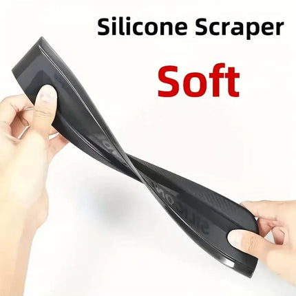 1pc Non-Scratch Wiper, Soft Silicone Handy Squeegee, Car Glass Window