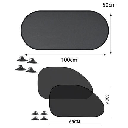 1-5Pcs Universal Car Sunshades Foldable Auto Side Window Rear