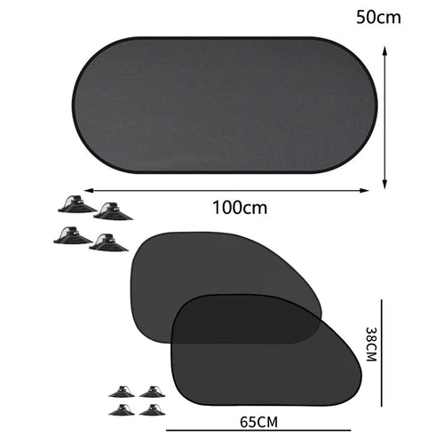 1-5Pcs Universal Car Sunshades Foldable Auto Side Window Rear