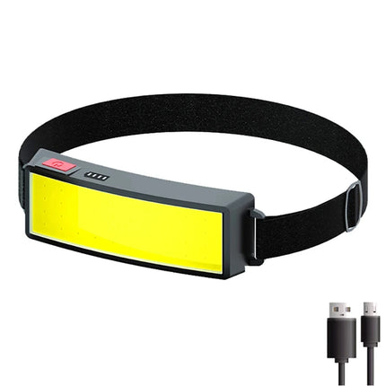 1 Pc Strong Light High Brightness Cob Headlight Usb Charging Head