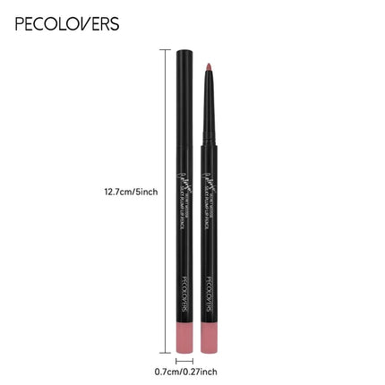 Waterproof Matte Lipliner Pencil Red Contour Tint Lipstick Long