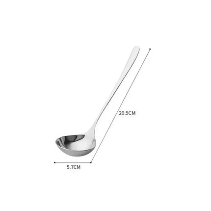 2/1Pcs Stainless Steel Spoon Thicken Long Handle Soup Spoons For Hot