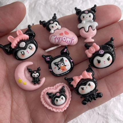 Sanrio Kuromi Shoe Charms ABS Cartoon Cute Detachable DIY Decorative