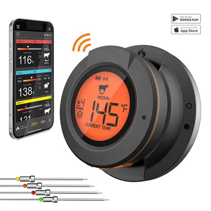 Food Cooking Bluetooth Wireless BBQ Remote Thermometer Probes Smart