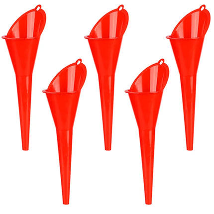 Car Long Stem Funnel Gasoline Engine Oil Fuel Filling Tool Motorcycle