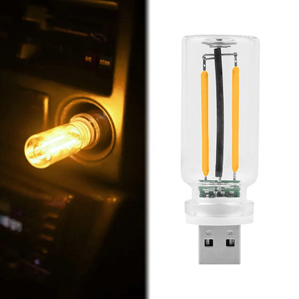 Retro USB Filament Touch Control Dimming Bulb  LED 5V Auto Interior