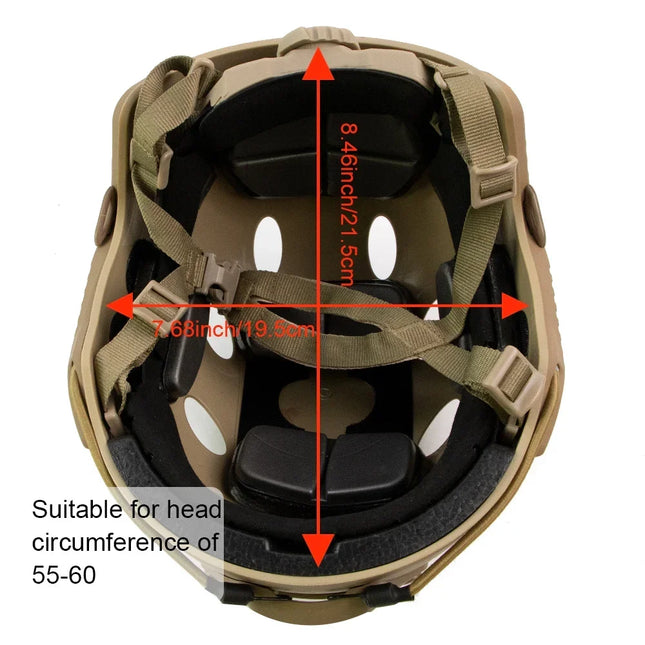 Fast Tactical Helmet Adjustable knob Thicken ABS Outdoor Air Gun