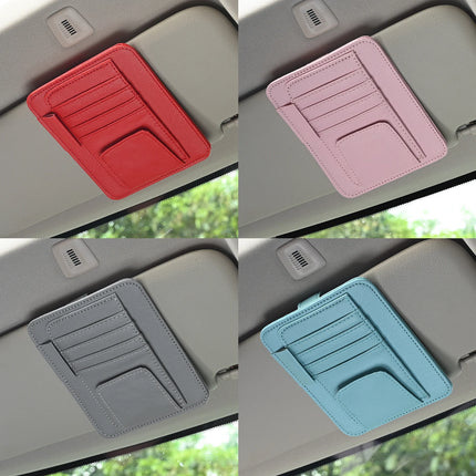 Car Sun Visor Organizer Multi-Pocket Business Card Storage Management