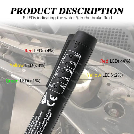 Brake Fluid Tester Hydraulic Fluid Oil Moisture Analyzer Automatic