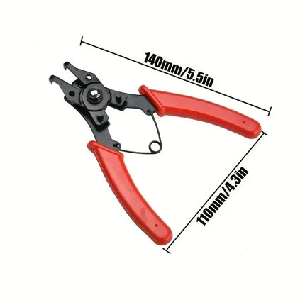 4-In-1 Circlip Pliers Set Snap Ring Pliers Multi Crimp Removable Plier