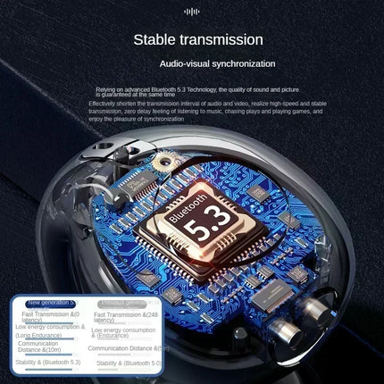 T75 Fone Bluetooth Headset 5.3 Wireless Bone Conduction Headphones