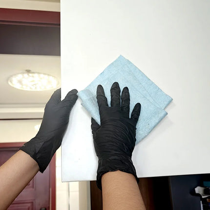 50/100PCS Black Nitrile Gloves Powder Free Waterproof Disposable