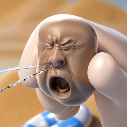 Creative Facial Yawning Water Spray Toy Funny Ornament Pinching