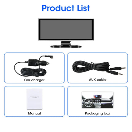 10/11.26 inch Dash Cam 4K Car DVR Wireless Carplay & Android Auto GPS