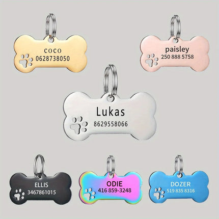 Personalized Engraved High Quality Dog Cat Tags with Name and Phone