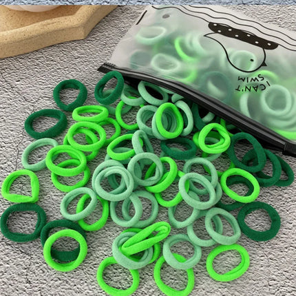 50/100Pcs Hair Bands for Children Colorful Nylon Scrunchie Hair Ties