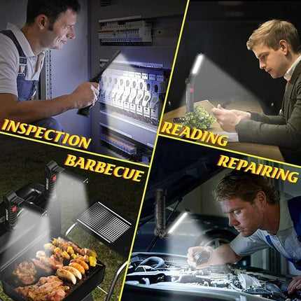 COB LED Work Light Dimmable USB Rechargeable LED Flashlight Inspection