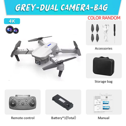 KDBFA 2024 New E88 Pro WIFI FPV Drone Wide Angle HD 4K 1080P Camera