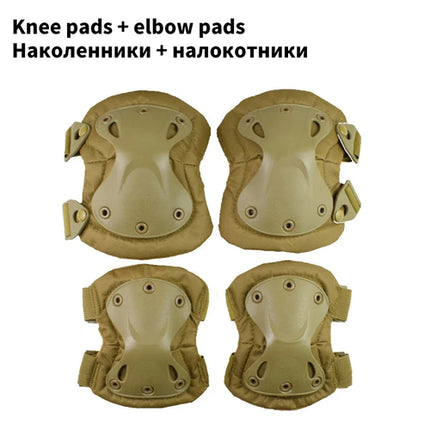 Tactical Knee Pad Support Elbow Protector CS Military Army Airsoft