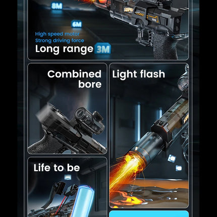 New Led Electric Water Guns with  For Adults Powerful Squirt Automatic