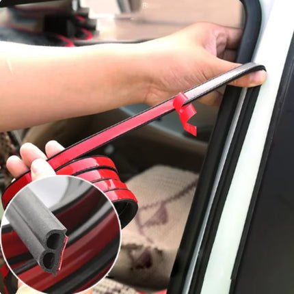 Car Door Seal Strips Sticker Weatherstrip Rubber B Shape Door Seals