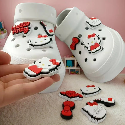MINISO Sanrio Hello Kitty Shoe Charms DIY Detachable Hole Shoes