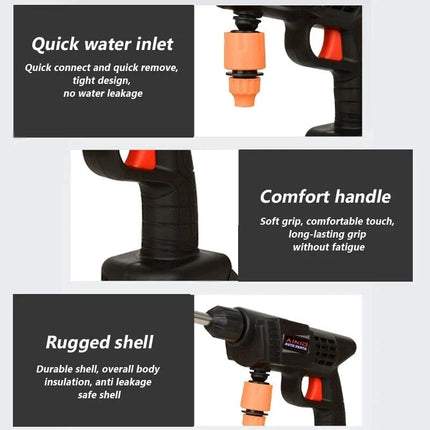 60BAR Wireless High Pressure Car Wash Water Gun Car Washer Self