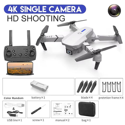 KBDFA 2025 E88 Professional Wide Angle RC Dron HD 4K Camera Mode