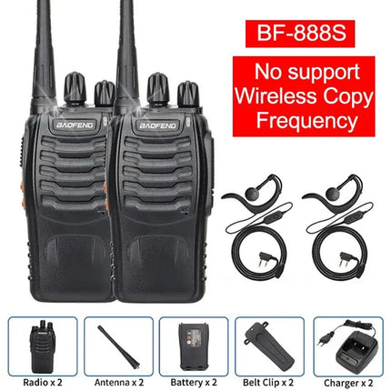 1/2 PCS Baofeng BF 888S Walkie Talkie UHF 400 470MHz 888s Long Range