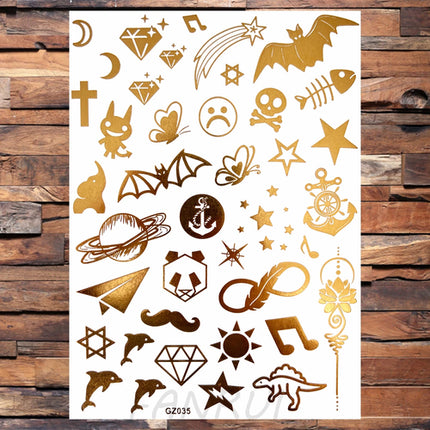 Realistic Elephant Moon Temporary Tattoos For Women Adult Fake