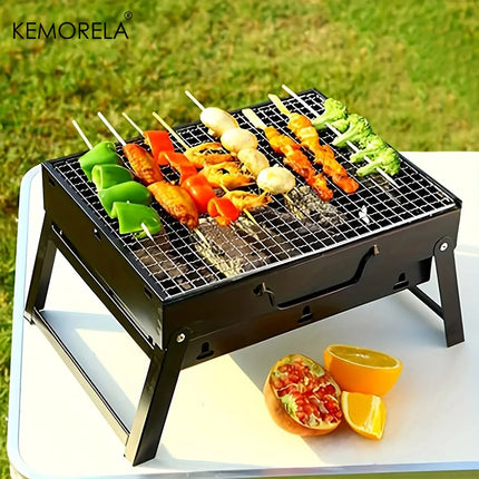 Portable BBQ Charcoal Grill Stainless Steel Small Mini BBQ Tool Kit