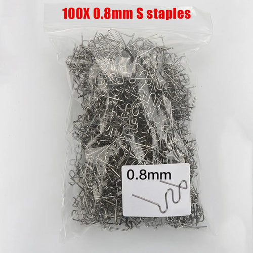 Hot Stapler Welding Kit - 100-600Pcs Precut Wave Nails for Auto