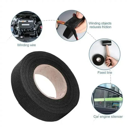25MM*15M Auto Car Flannel Flannelette Adhesive Tape Wiring Harness