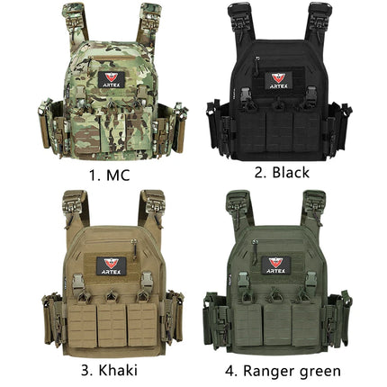 Ranger Green Plate Carrier Tactico Vest With Quick Release Security