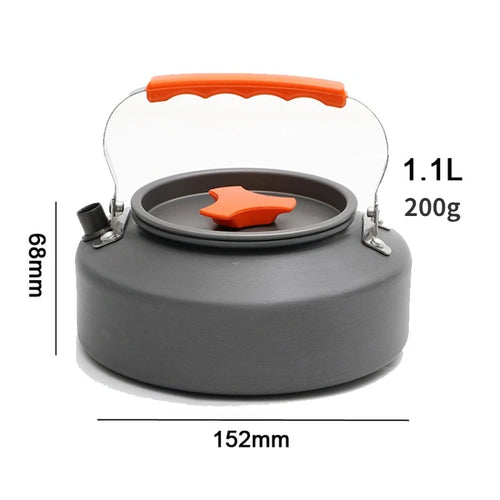 0.8L/1.1L/1.2L/1.6L/2L/2.5L Aluminum alloy Portable Outdoor Camping