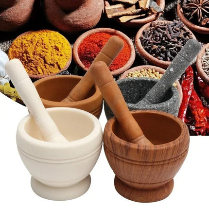 Kitchen Small Cooking Tools Resin Mortar Pestle Set Garlic Herb Spice