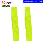 10PCS Green-3x8cm