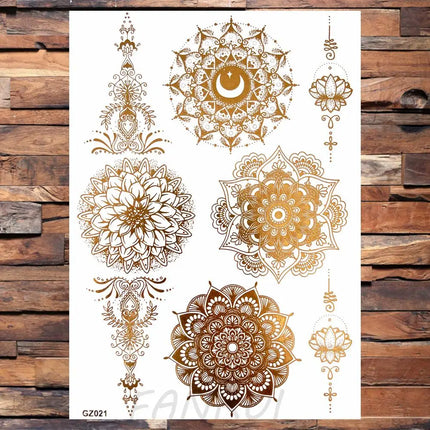 Realistic Elephant Moon Temporary Tattoos For Women Adult Fake