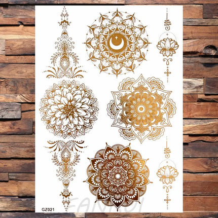 Realistic Elephant Moon Temporary Tattoos For Women Adult Fake