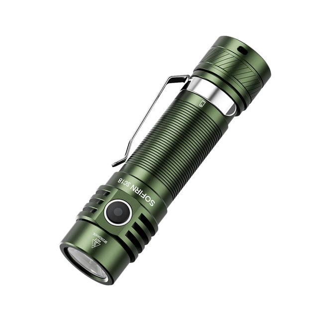 Sofirn SC18 1800lm EDC Flashlight USB C Rechargeable SST40 LED 18650