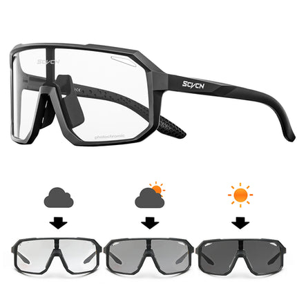 SCVCN New Cycling Glasses Bike Sunglasses Men UV400 Eyewear Outdoor